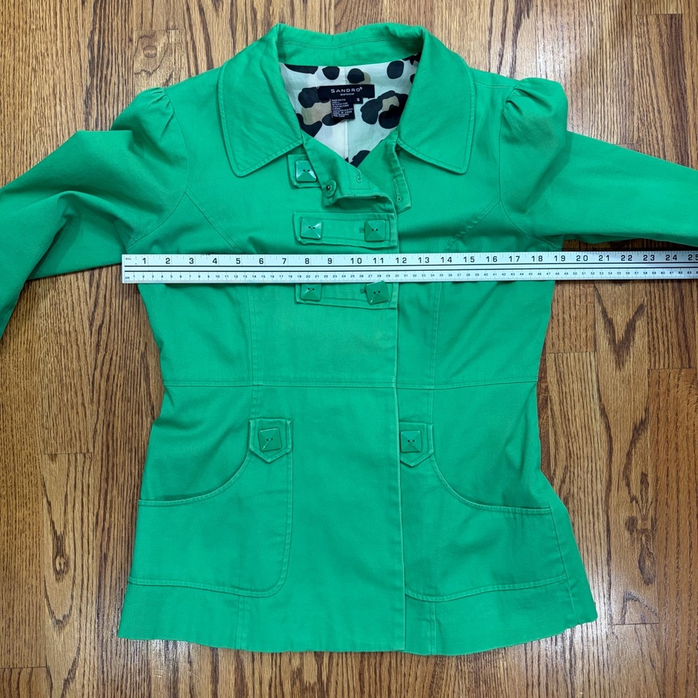 Sandro Sportswear Women's Double Breasted Long Sleeve Collared Blazer - Picture 6 of 9